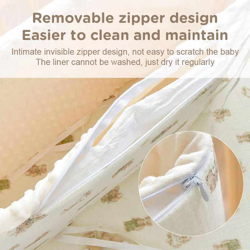 Baby Cotton Bumper Cushioning Soft Padded Bed Enclosure Stopper