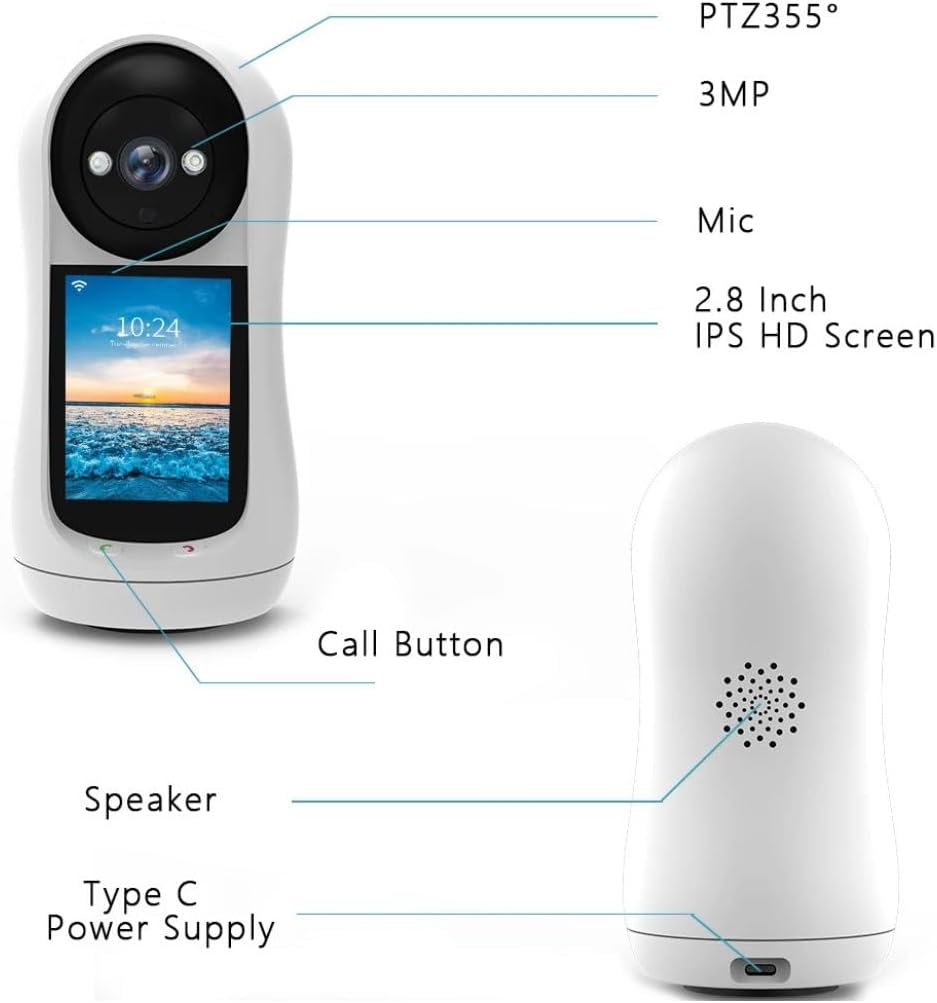 1080P HD Baby Monitor with Two-Way Video Call