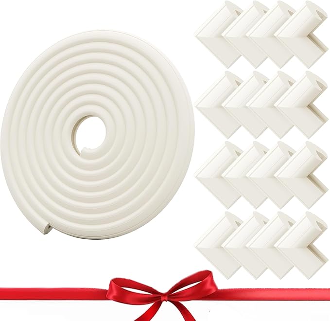 White Rubber Glass Table sharp Edge Corner Angle Guard Protectors for Baby