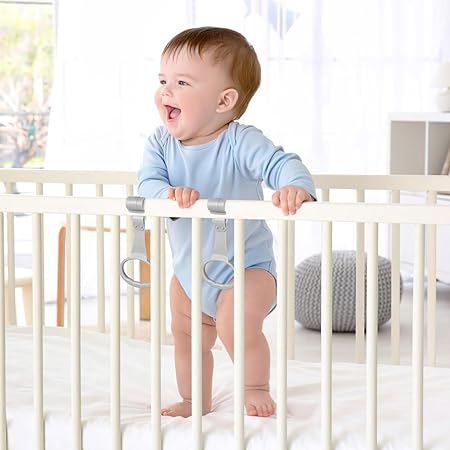 2 Piece Pull Up Handle Crib Standing Rings Walking Exercise Aid Rings
