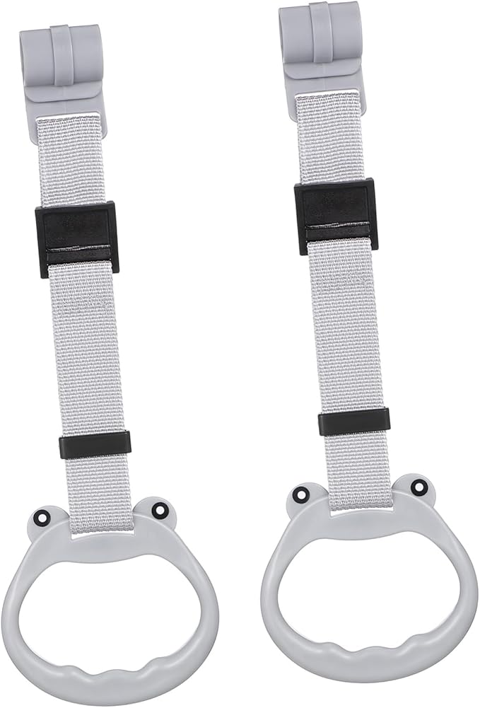 2 Piece Pull Up Handle Crib Standing Rings Walking Exercise Aid Rings