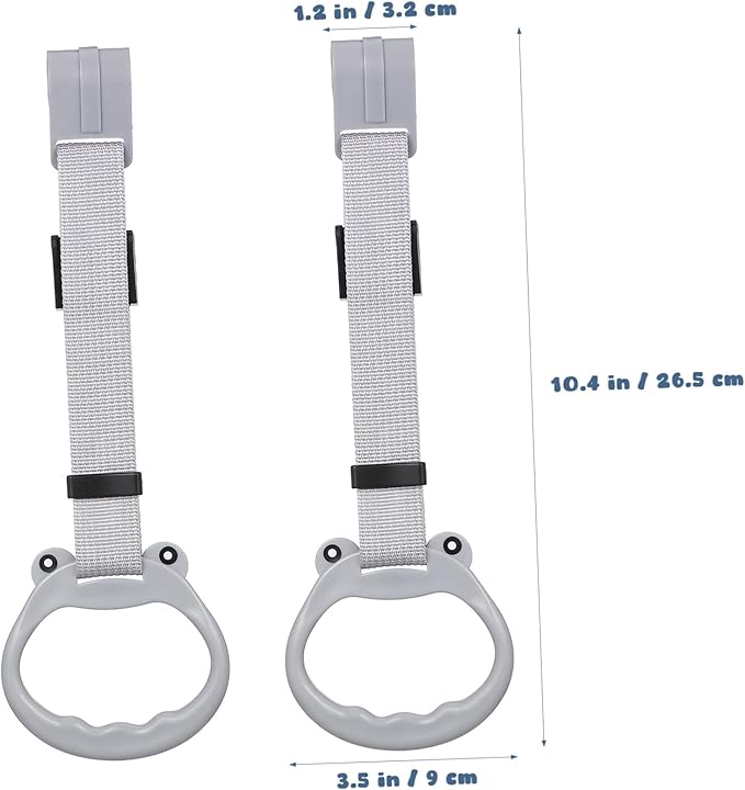 2 Piece Pull Up Handle Crib Standing Rings Walking Exercise Aid Rings