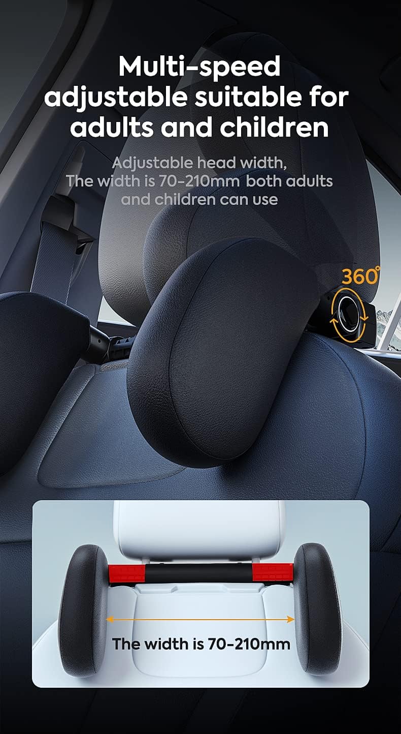 Tilting Headrest Car Headrest Kids Neck Support Comfort