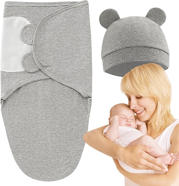 Baby 2pcs Set Puck Cloth Puck Blanket Swaddle Puck Sleeping Bag 0-3/3-6 months