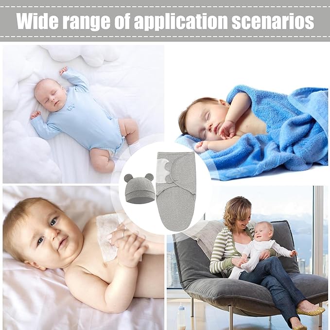 Baby 2pcs Set Puck Cloth Puck Blanket Swaddle Puck Sleeping Bag 0-3/3-6 months