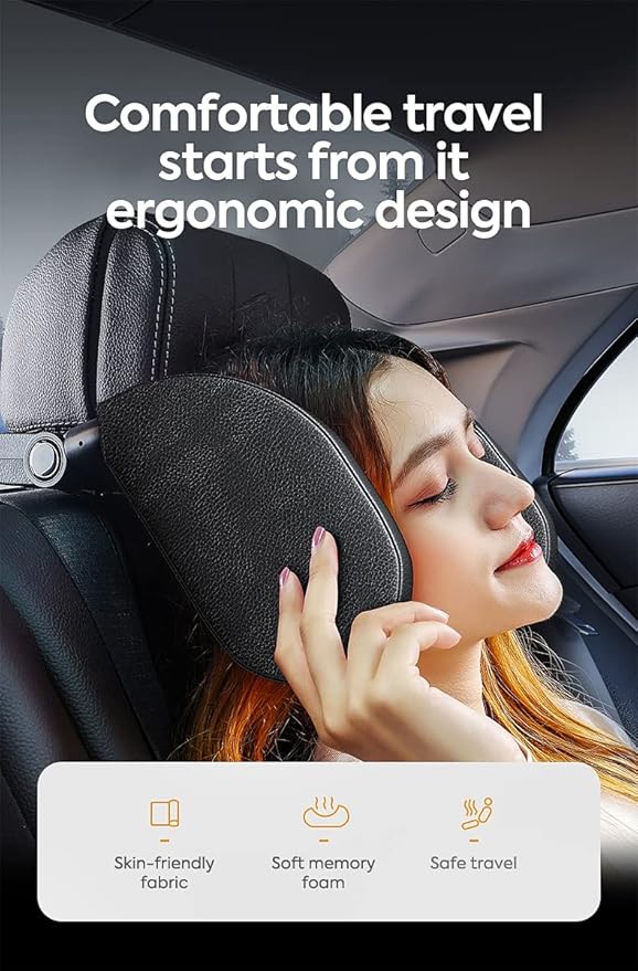 Tilting Headrest Car Headrest Kids Neck Support Comfort