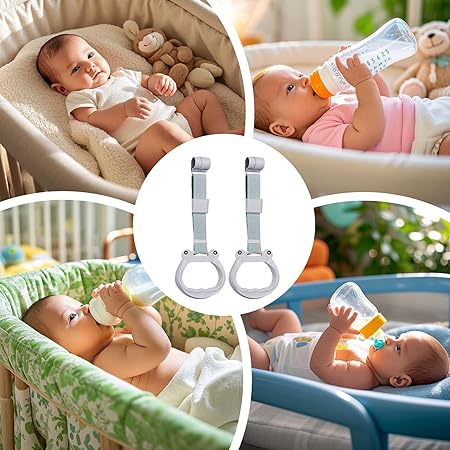 2 Piece Pull Up Handle Crib Standing Rings Walking Exercise Aid Rings