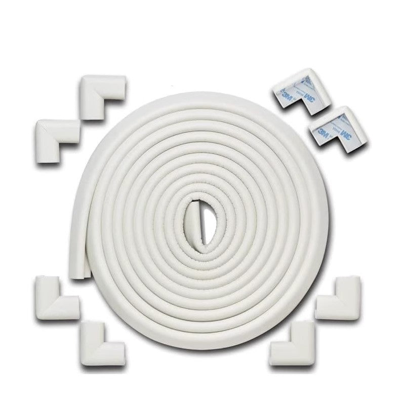 White Rubber Glass Table sharp Edge Corner Angle Guard Protectors for Baby