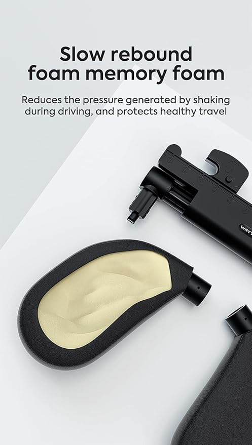Tilting Headrest Car Headrest Kids Neck Support Comfort