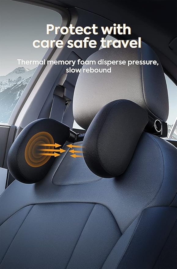 Tilting Headrest Car Headrest Kids Neck Support Comfort