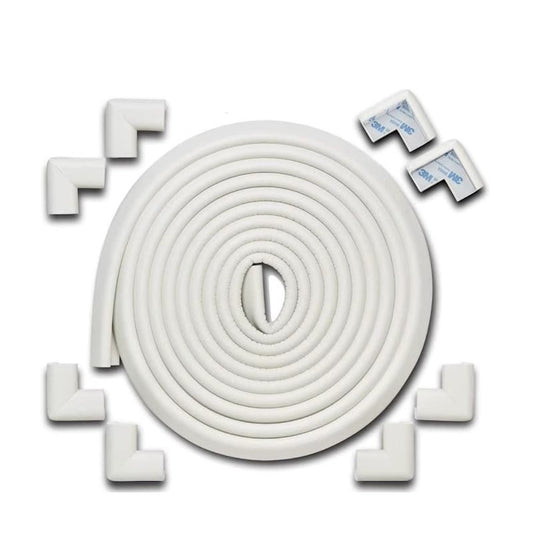 White Rubber Glass Table sharp Edge Corner Angle Guard Protectors for Baby